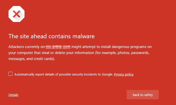 Malware attack